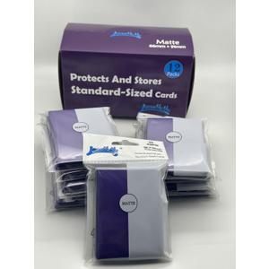 1 Box of 600 Counts-12packs Blue Color Front Matte Card Sleeves Standard MTG