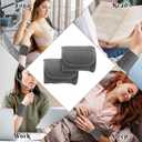 Castor Oil Foot Wrap,2Pcs Organic Castor Oil Packs Reusable Castor Oil Packs for Feet Cold Pressed Castor Oil Wrap for Hand Wrist Ankle Pain (Castor Oil Not Included)