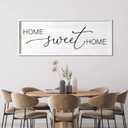 Home Sweet Home Decorative Rustic Sign & Plaque Framed Wall Art for Couples, 40''15'' Cottagecore Wooden Horizontal Home Sweet Home Wall Decor Above Bed, Vintage Farmhouse Wedding Gift
