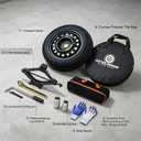 Spare Tire Kit Compatible with 2018-2023 Jeep Renegade | 145/85R18 Compact Donut Spare | Complete Roadside Kit Includes Scissor Jack, Lug Wrench & Storage Bag – Fits Under Trunk Floor, Complete Kit w/ Carrying Case