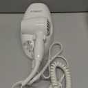 Conair Wall-Mount Hair Dryer, 1600W Blow Dryer with LED Nightlight, 2 Heat 2 Speed Settings, White