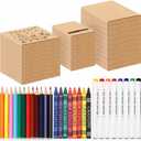 30 Packs School Art Set Kid Crayons Markers and Colored Pencils Bundle Kit Coloring Supplies Classrooms Student Christmas Holiday Gift
