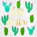 50 Pack Lets Fiesta Taco Napkins for Party, Cinco De Mayo Party Decorations, Paper Margarita Napkins (5x5 In)
