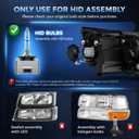 D3S HID Bulbs, 8000K White Blue 35W High/Low Beam, Replacement 66340 42403 42302 42302C1 Xenon Bulbs, UV Resistant, Pack of 2