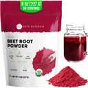 Kate Naturals Organic Beet Root Powder for Smoothies, Baking & Juice, 8oz
Non-GMO, Raw Beetroot Superfood Extract & Natural Red Food Coloring & Nitric Oxide, Earthy Flavor
