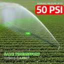 SPECILITE 36Brass Impact Tripod Sprinkler, Heavy Duty Metal Pulsating Telescoping, Sprinklers for Yard, Lawn & Garden Irrigation, 360 Degree Waters up to 70ft Covering 5660sqft