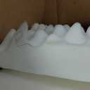 FurHaven Orthopedic Dog Bed for Large Dogs, L-Shaped Chaise Contour with Orthopedic Egg Crate & a Solid Orthopedic Foam Base for Joint Support, Washable Cover, Large, Faux Fur & Suede, Stone Gray