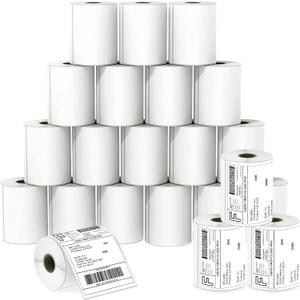 MFLABEL 4x6 Direct Labels, Perforated, Commercial Grade, for Thermal Printer, 250 Labels/1 Roll, 40 Rolls