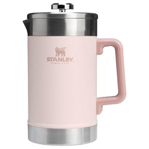 STANLEY Classic Stay-Hot French Press Coffee Maker 48 oz | 5 Minute Brew, 4 Hours Hot | Mesh Filter for Coffee Grounds | Insulated Stainless Steel French Press | BPA-Free | Rose Quartz