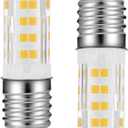 4W Sewing Machine LED Light Bulb – No Flicker Non-dimmable 5/8" Base Screw in Type 15 Watt 120 Volt Halogen lamp Replacement 2PACK (Warm White)