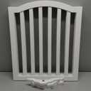 Wooden Dog Gate Foldable Pet Fence Freestanding Baby Gate for Doorways,Stairs.3 Panels 23.6 Inches White.