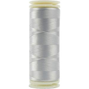 WonderFil, Specialty Threads, InvisaFil, 2-Ply Cottonized Soft Polyester, Silk-Like Thread for Fine Sewing, 100wt - Winet Sky Grey, 400m WonderFil, Specialty Threads, InvisaFil, 2-Ply Cottonized Soft Polyester, Silk-Like Thread for Fine Sewing, 100wt - Winet Sky Grey, 400m
