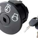 Lawn Mower Ignition Switch with Key 5 terminals for MTD Craftsman Ariens Bad Boy Zero Turn Lawn Tractor 925-04659 725-04659 John Deer-e GY00191 Craftsman LT2000 Huskee LT4200 Ignition Switch
