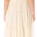 Maison Tara Women's Caplet Smocked Waist Tierred Skirt Midi Dress, 14