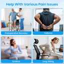 Wheelchair Seat Cushion for Pressure Relief, Cooling Gel Memory Foam Chair Cushion with Slope-Edge Design, Coccyx Support for Tailbone Pain, Non-Slip, for Wheelchairs, Office Chairs & Car Seats