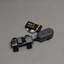 Mini RC Truck,1:64 Scale Monster Truck Remote Control Car with Lights, 2.4Ghz Remote Control RC Car and Trailer, Speed and Steering Adjustable (Gray)