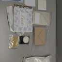 Humyoun Wedding Guest Book Letters to The Bride Scrapbook Wedding Memory Book Bridal DIY Blank Paper Scrapbook Photo Album Guest Sign with Pearl Stickers(8.5 x 7 Inch, Floral, Blue)