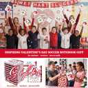 40 Pcs Valentines Day Baseball Gifts 20 Spiral Notebooks with Sticky Notes 20 Heart Pens Valentine Notepad Sport Lover Motivational Exchange Gift Bulk for Tween Teacher Student Classroom Team (Classic)