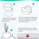 Newnice 36 [Counts] Disposable Potty Bags, Portable Travel Potty Bags with Absorbent Pads, Potty Liners Compatible with OXO Tot 2-in-1 Go Potty, Potty Training Liners Fit Most Potty Chairs