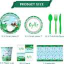 81 Pcs Golf Party Tableware Set Unisex Birthday Decorations for Men and Women Sport Theme Disposable Plates Decorations Supplies