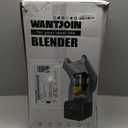 WantJoin Commercial Professional Blender With Shield Quiet Sound Enclosure 2200W Industries Strong and Quiet Professional-Grade Power, Self-Cleaning, Silver