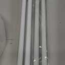 MEXAU 4 Pack White Tension Rod 16 To 26 Inch Adjustable Spring Tension Curtain Rods No Drilling Short Curtain Rod Extendable Small Spring Tension Rod for Closet Cupboard Bars Refrigerator White-4P