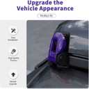 Hood Latch Lock Catch Brackets Cover Trim Fit for 2018-2025 Jeep Wrangler JL JLU & Gladiator JT(Purple)