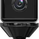 Infrared Night Vision Wireless Wi-Fi 2.4GHz Mini Spy Camera with Motion & Audio Detection, Remote Live Viewing Small Nanny Cam HD 720P, Tiny Indoor Hidden Video Surveillance IP Security Cameras