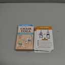 Chair Yoga for Seniors Over 60 70 Exercise Cards with Videos & Workout Plan Includes 5-Week Challenge, Ebook, Chart & 2 Rings for Easy Organization Weight Loss Guide for Women & Men