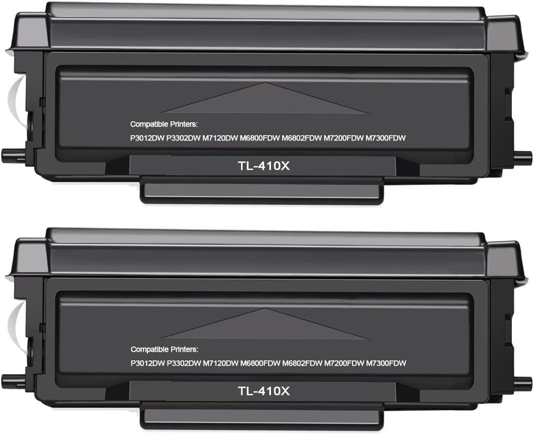 2 Black TL-410X Toner Cartridge Compatible for Pantum TL-410X TL-410H for Pantum M7102DW M6802FDW P3012DW P3302DW P3302DN M6702DW M6800FDW P3010DW P3300DN P3300DW M7100DN M7100DW M7102DN