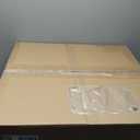 HIGOGOGO Square Stuffed Pouf Ottoman, Corduroy Poufs with Foam Chunk Filling, Furry and Fluffy Pouf Foot Stool Storage Ottoman, 25.6 X 25.6 Floor Poufs Foot Rest for Living Room, Navy