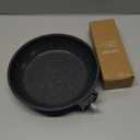 CAROTE Nonstick Frying Pan Skillet, Non Stick Granite Fry Pan Egg Pan Omelet Pans, Stone Cookware Chef's Pan, PFOA Free, Induction Compatible(Classic Granite, 8-Inch) (Black)