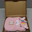 YOOLIFE Birthday Gifts for Toddler Kids - Small Pink Backpack for Kids, School Initial Unicorn Backpack for Toddler Kid Daughter Grandkids | 2 3 4 Year Old Birthday Gift Pink S