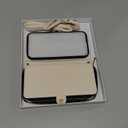 Rssviss Crossbody Case for iPhone 17 Case Wallet, RFID Blocking Leather with Card Holder Kickstand, Handbag Zipper Flip Cover with Wrist Strap for iPhone 17 Men Women 6.3", White