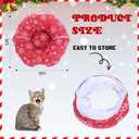 Christmas Tree Cat Tunnel Bed Cat Donut Tunnel Toy Under Christmas Tree Skirt, Flannel Kittens Cave Donut Multifunctional Hide Place for Rabbit Puppy, Snowflake Pattern(Red,White)