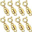 OHINGLT Strong Magnetic Necklace Clasps and Closures, Gold Plated Jewelry Clasps Converters for Bracelet Necklaces Chain