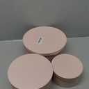 Coloch 3 Pcs Round Gift Boxes with Lid, Pink Flower Box with Golden Rim Nested Party Favor Boxes for Flower Arrangement, Birthday, Wedding, Valentine's Day, Anniversary, Pink, Small, Medium, Large