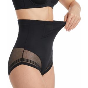 Womens Shapewear Underwear, Tummy Control Underwear High Waist Shaping Briefs Girdle for Women Tummy Control Girdle Panty Black (Black, L)