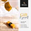 Belula 100% Boar Bristle Hair Brush Set (Medium). Soft Natural Bristles for Thin and Fine Hair. Restore Shine And Texture. Wooden Comb, Travel Bag and Spa Headband Included!