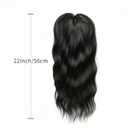 Hair Toppers Synthetic Hairpieces 22 Inch - For Women with Thinning Hair Ladies Wiglets 6.5x6.5 (Black)