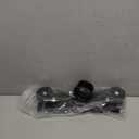 WEBANG 12 Inch Linear Shower Drain Rectangular Floor Drain with Accessories Rainline Pattern Cover Grate Removable SUS304 Stainless Steel CUPC Certified Matte Black