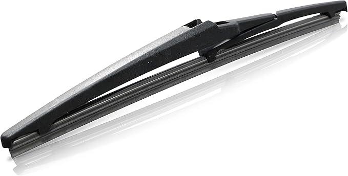 AutoTex - Rear Automotive Wiper Blade - Universal Replacement Windshield-Wipers - All-Weather Rubber - QFR-12A Fits Roc Lock 2 Rear Wiper Arm (12")