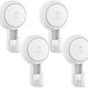 Elegear Suction Cup Shower Hooks for Loofah, Robe, Towel, Heavy Duty (4-Pack) Waterproof , Reusable Vacuum Suction Hooks for Bathroom Kitchen