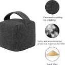 4.4 lbs Heavy-Duty Door Stopper, Decorative Door Stopper, Weighted Fabric Door Stopper for Bedroom, Living Room, Interior & Exterior Doors, Also for Door Prop for Cats Dogs