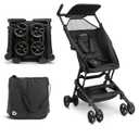 Munchkin Sparrow Travel Baby Stroller for Babies and Toddlers, Ultra Compact and Lightweight, Great for Airplane and Everyday Car Trips, Black