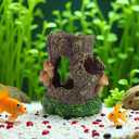 Fish Tank Decorations Aquarium Decor - Small Fish Cave Aquarium Accessories Stump House Hideout, Resin Fish Tank Cave Betta Goldfish Hideout