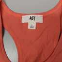 Women's Cotton Casual Scoop Neck Sleeveless Cropped Racerback Tank Tops (Large, Yawtkv0002 Deep Coral)