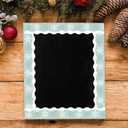 3 x BeYumi Winter Snowflake Border Trim - 65ft Winter Christmas Sage Green White Snowflake Scalloped Rolled Border Trim Bulletin Board Borders School Classroom Door Home Office Chalkboard Party Decoration, 8" x 78"