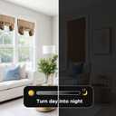 RYB HOME 100% Blackout French Door Curtain - Door Window Curtains Room Darkening No Coating Thermal Insulated Privacy Protection Adhesive Cover for Glass Window, W 26 x L 72, 1 Panel, Mocha