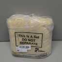 Preboun 24 Pcs Fringe Napkins Bulk Cloth Cotton Soft 17 x 17 Inch Rustic Reusable Washable Festive Square Table Napkins with Fringe for Parties Wedding Restaurant Table Accessory(Ivory)